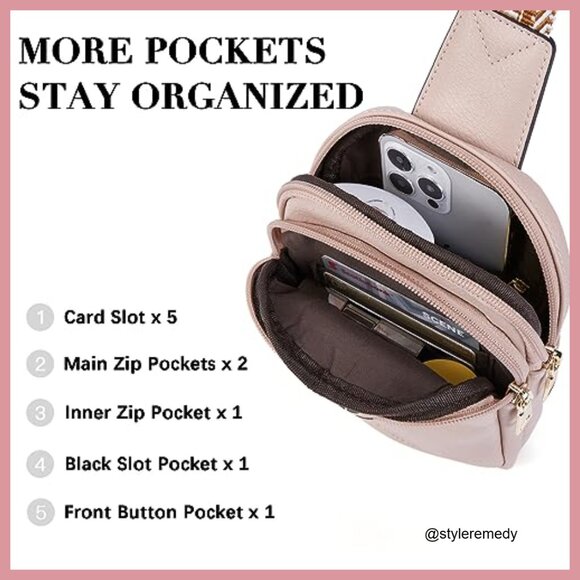 Small Faux Leather Crossbody Bag with Adjustable Strap - Picture 2 of 7